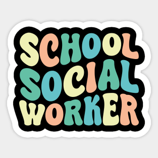 School Social Worker Sticker